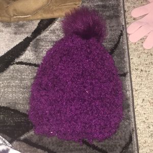 Purple beanie